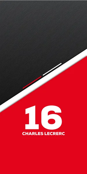 Charles Leclerc Red Black 16 Wallpaper