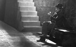 Charli Chaplin Sad Portrait Wallpaper