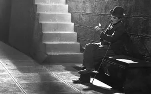 Charli Chaplin Sad Portrait Wallpaper