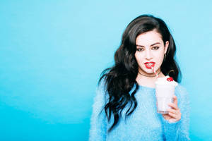 Charli Xcx Blue Aesthetic Wallpaper