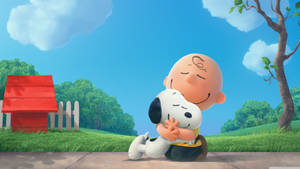 Charlie Brown And Snoopy Warm Hug Wallpaper
