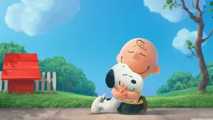 Charlie Brown And Snoopy Warm Hug Wallpaper