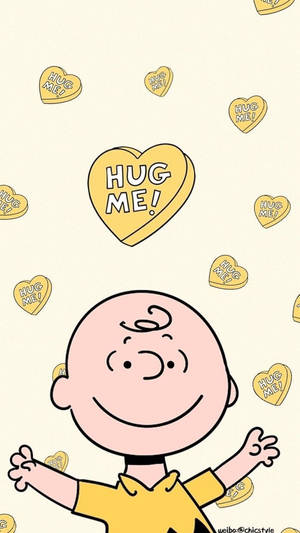 Charlie Brown Hug Me Wallpaper