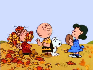 Charlie Brown On Autumn Wallpaper