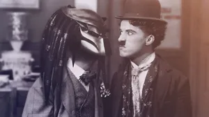 Charlie Chaplin And Predator Wallpaper