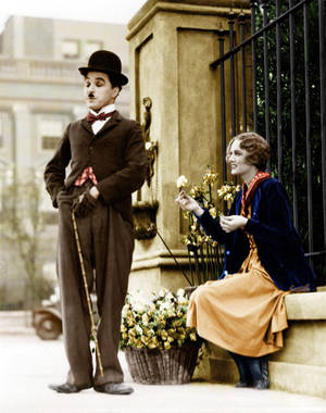 Charlie Chaplin Girlfriend Wallpaper