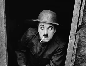 Charlie Chaplin With Cigarette Wallpaper