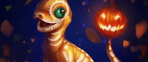 Charmander With Pumpkin Tail Wallpaper