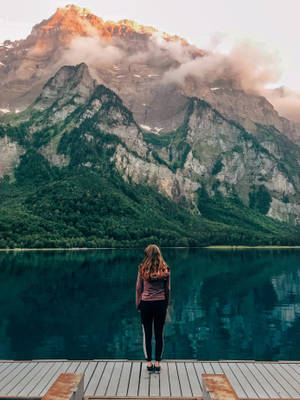 Charming Landscape For Mountain Iphone Display Wallpaper