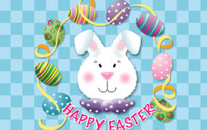 Charming Mr. Happy Easter Bunny Cartoon Wallpaper