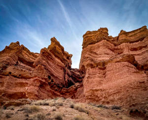 Charyn Canyon In Kazakhstan Wallpaper