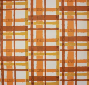 Checkered Orange And Tan Aesthetic Wallpaper