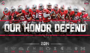 Cheer On The Ohio State Buckeyes Wallpaper