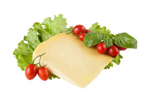 Cheese Slice With Tomatoes Wallpaper