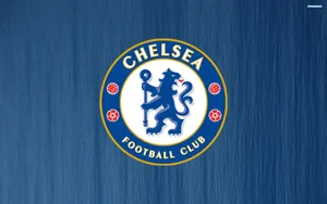 Chelsea Fc Logo On Blue Background Wallpaper
