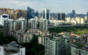 Chengdu High-rise Buildings Wallpaper