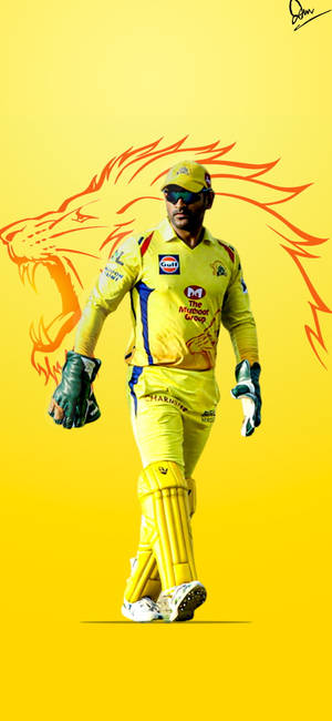 Chennai Super Kings Dhoni Lion Wallpaper