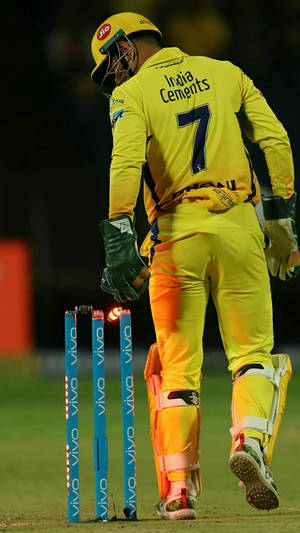 Chennai Super Kings Dhoni Vivo Wallpaper