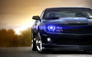 Chevrolet Black Camaro Car Photography Wallpaper