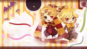 Chibi Anime Rin And Len Wallpaper