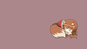 Chibi Anime Spice And Wolf Wallpaper