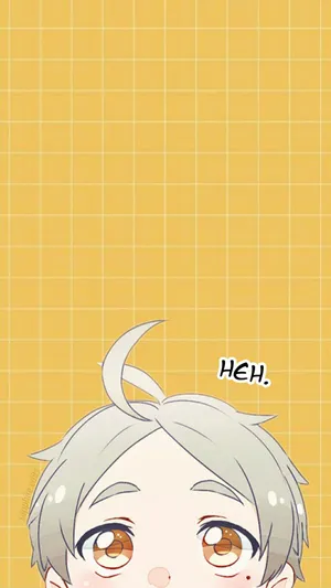 Chibi Haikyuu Character Smiling Wallpaper