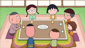 Chibi Maruko Chan Family And Friends Wallpaper