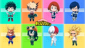 Chibi My Hero Academia Characters Wallpaper