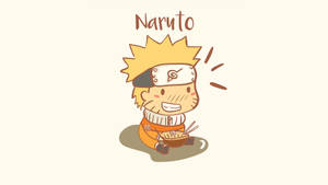 Chibi Naruto Eating Ramen Wallpaper