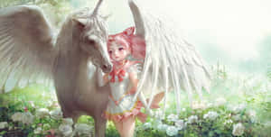 Chibiusa Of Sailor Moon Use The Power Of The Future Wallpaper