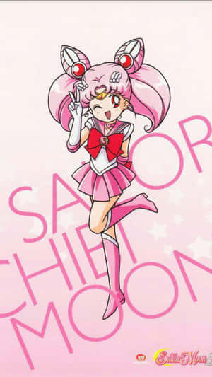 Chibiusa Rocking Her Magical Pink Maid Dress Wallpaper