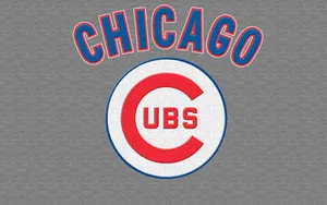 Chicago Cubs Logo On White Circle Wallpaper