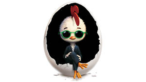 Chicken Little On Egg Shell Wallpaper