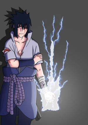 Chidori Hand Lightning Jutsu Sasuke Uchiha Wallpaper