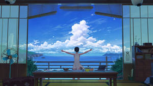 Chill 4k Countryside Anime Art Wallpaper