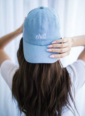 Chill Blue Cap Instagram Profile Wallpaper