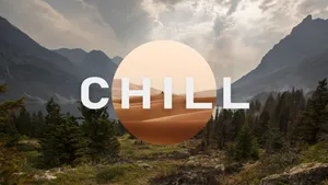 Chill Desert And Mountain Landscape Wallpaper