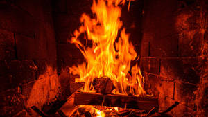 Chimney Fireplace Heat Wallpaper