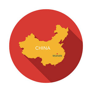 China Wuhan Red Circle Art Wallpaper