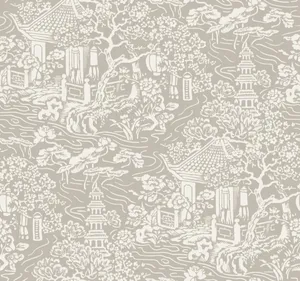 Chinoiserie Light Green Wallpaper
