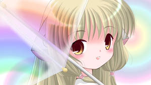 Chobits Chi Umbrella Wallpaper