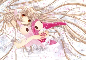 Chobits Chi With Her Dolls Wallpaper