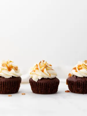 Choco Caramel Cupcake Wallpaper