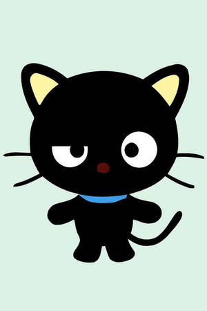 Chococat Pastel Green Background Wallpaper