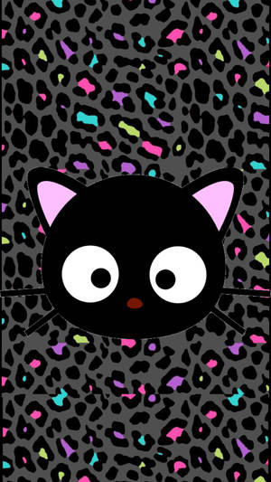 Chococat Zebra Neon Print Wallpaper