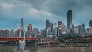 Chongqing China Urban Skyline Wallpaper