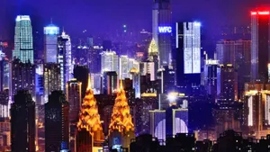 Chongqing: Dazzling Night Lights Of A Chinese Megacity Wallpaper