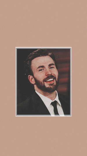 Chris Evans Beige Aesthetic Wallpaper