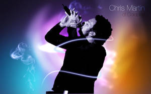 Chris Martin Purple Gradient Wallpaper