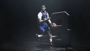 Chris Paul Blue Clippers Jersey Wallpaper